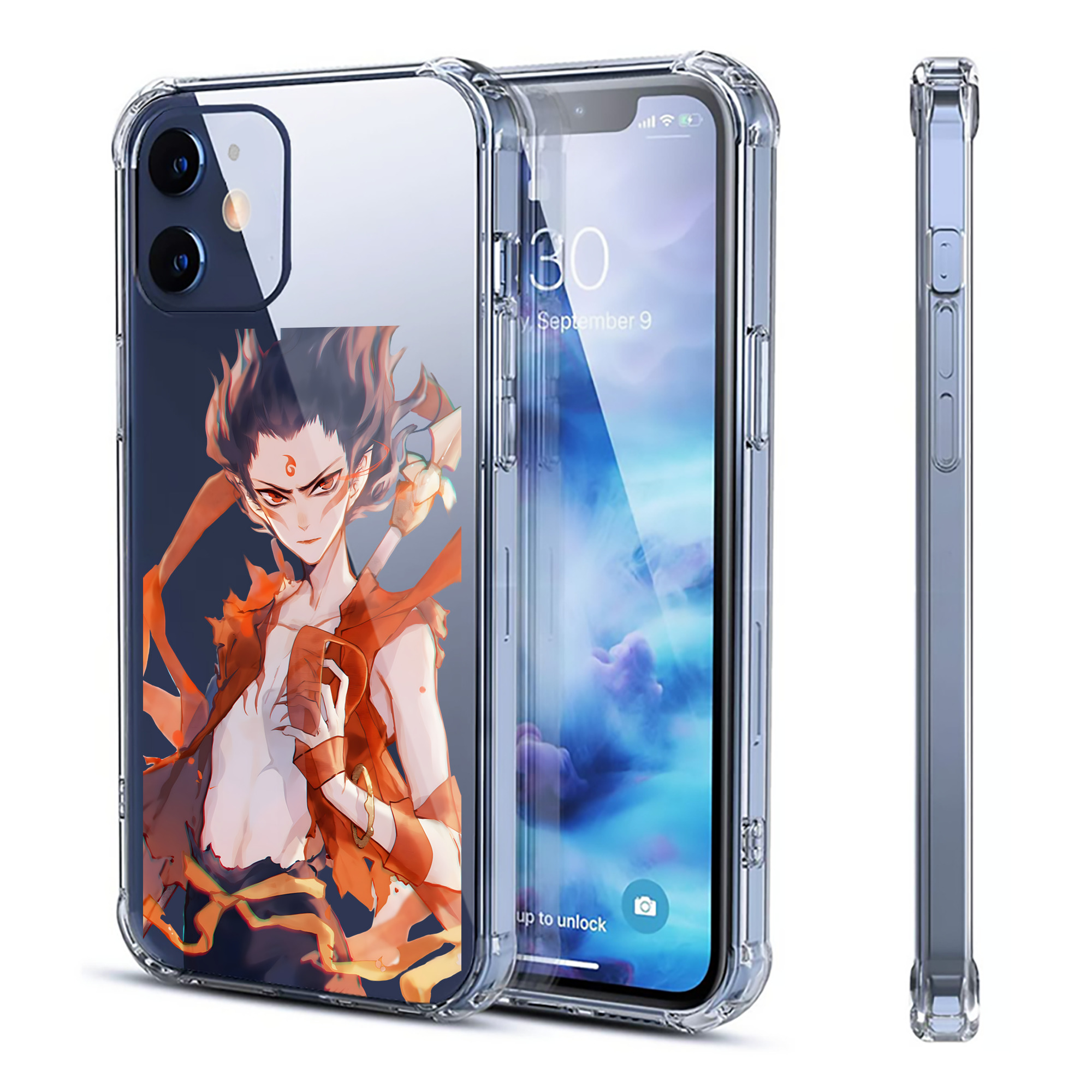 （画像用） Ne Zha 2 ナタ 魔童の大暴れ 【iPhone 12シリーズ対応】透明スマホケース（クリアソフトケース）